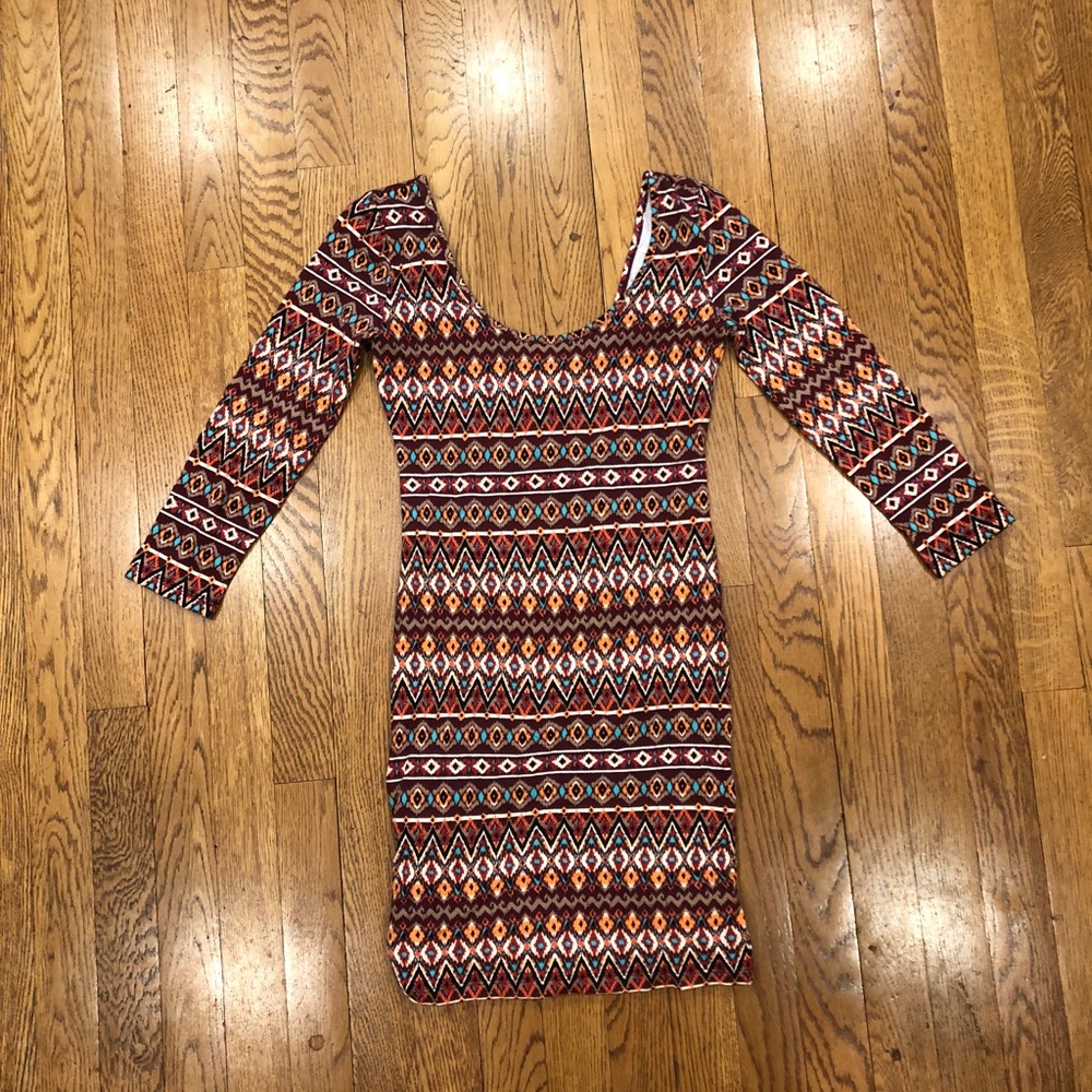 Fun patterned Forever 21 bodycon dress